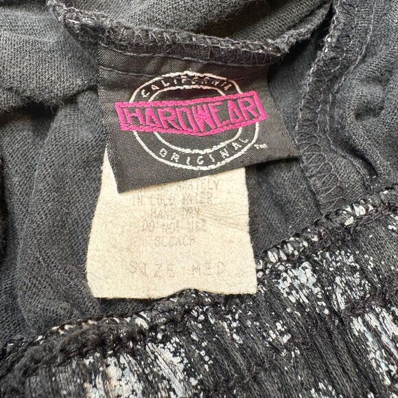 CALIFORNIA HARDWEAR VTG 90's Black/White Body Builder Short Shorts Mens Size Med - Picture 5 of 5